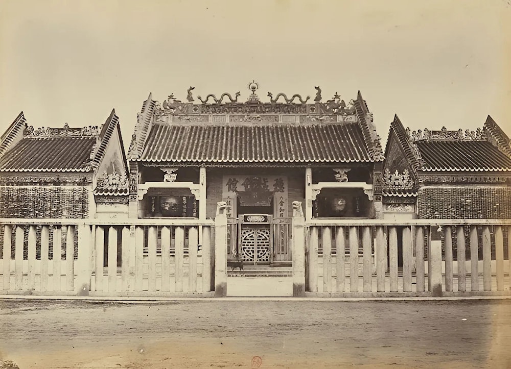 Chùa Bà Thiên Hậu được chụp vào khoảng năm 1865 - 1875